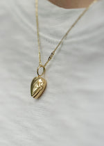 solid 14k gold heart locket in edmonton by sb studio
