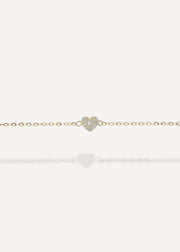 gemstone heart charm bracelet from sb studio formerly the sparkle bar