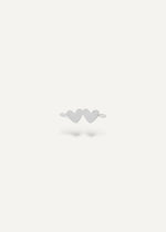 Sterling silver engravable double heart connector by The Sparkle Bar Edmonton