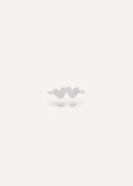 Sterling silver engravable double heart connector by The Sparkle Bar Edmonton